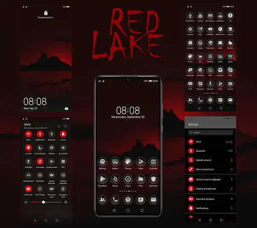 Play [EMUI 10]Red Lake Theme  and enjoy [EMUI 10]Red Lake Theme with UptoPlay